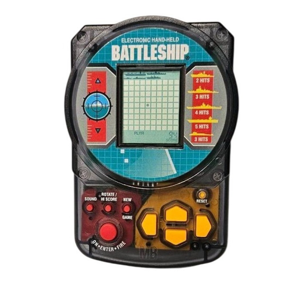 1995 Milton Bradley Electronic Hand-Held Battleship Game 4633 Translucent tested